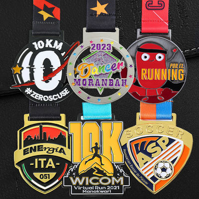 quality 맞춤 금속 스포츠 메달 2d 3D 축구 상 메달 진크 합금 에나멜 메달 factory